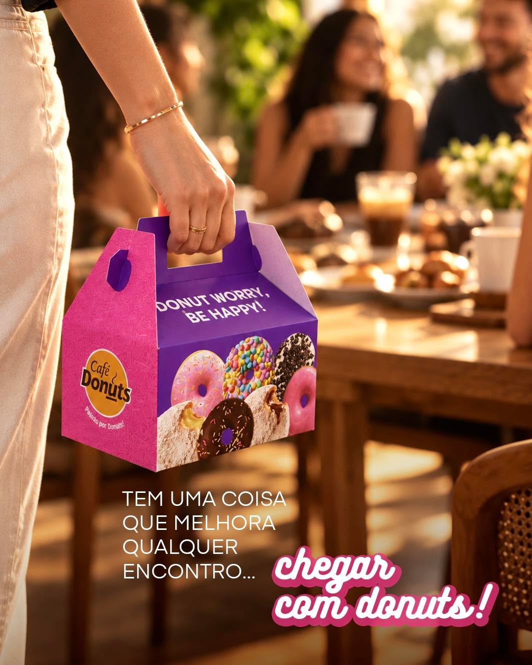 Visita na casa dos amigos? Reunião em família? Tarde no trabalho? 🍩 Tem uma coisa que mel...